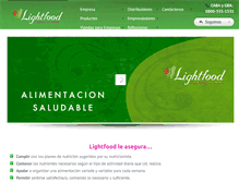 Tablet Screenshot of lightfood.com.ar
